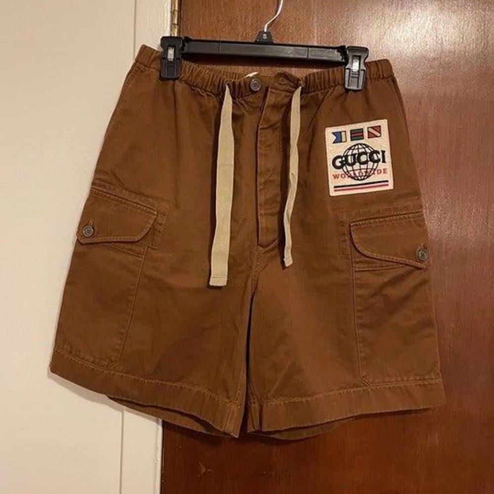 Gucci Alessandro Michele Worldwide Brown Shorts